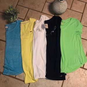 5 Hollister shirts